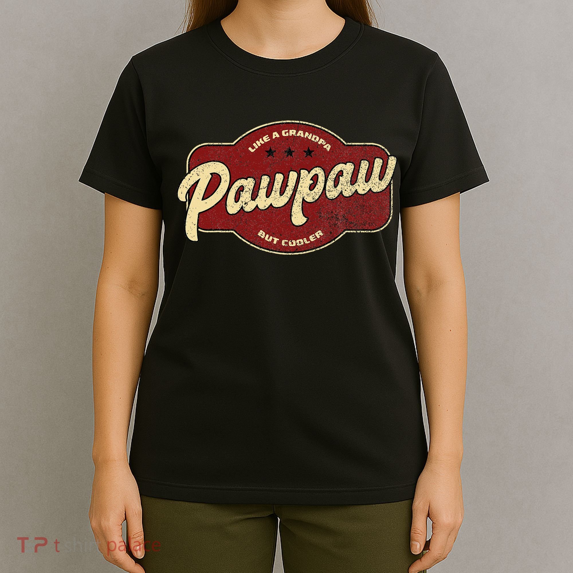 Vintage Pawpaw Like a Grandpa but Cooler  Grandpa Pawpaw T-Shirt