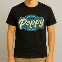 Vintage Poppy Like A Grandpa But Cooler Grandpa Poppy T-Shirt thumb 3