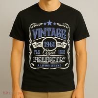 Vintage Premium Made In 1961 Classic Birthday T-Shirt thumb 3