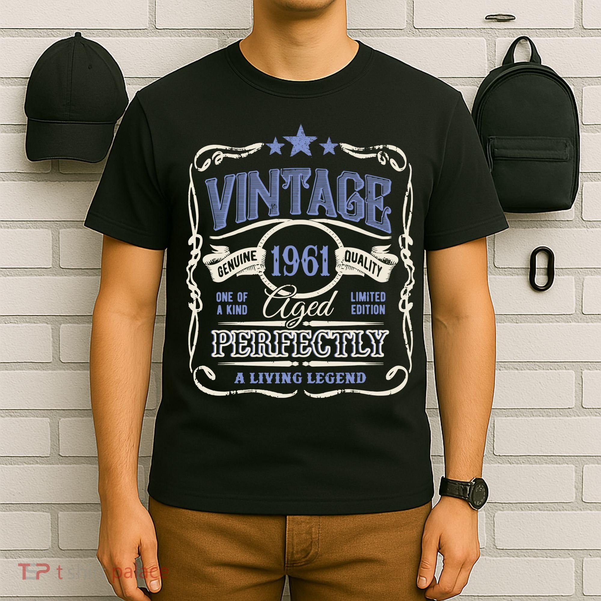 Vintage Premium Made In 1961 Classic Birthday T-Shirt