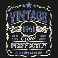 Vintage Premium Made In 1961 Classic Birthday T-Shirt thumb 7