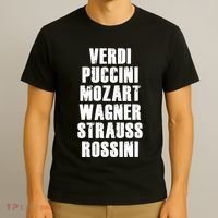 Verdi Puccini Mozart Wagner Strauss Rossini Opera T-Shirt thumb 3