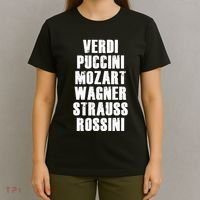Verdi Puccini Mozart Wagner Strauss Rossini Opera T-Shirt thumb 4