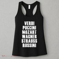 Verdi Puccini Mozart Wagner Strauss Rossini Opera Women's Tank Top thumb 3