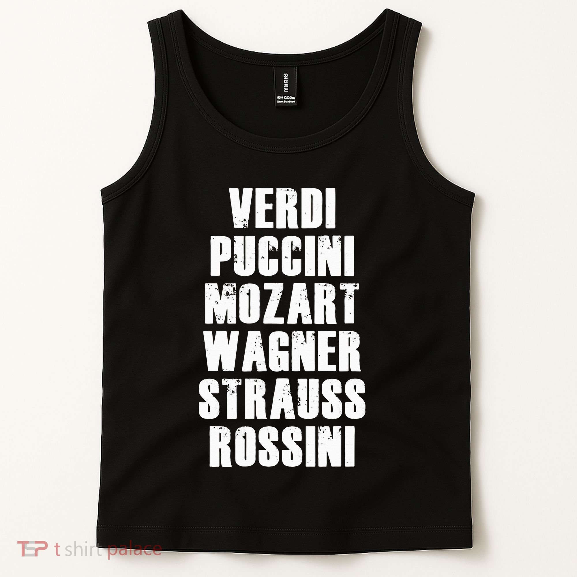 Verdi Puccini Mozart Wagner Strauss Rossini Opera Tank Top
