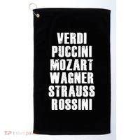 Verdi Puccini Mozart Wagner Strauss Rossini Opera Golf Towel thumb 0
