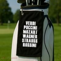 Verdi Puccini Mozart Wagner Strauss Rossini Opera Golf Towel thumb 2