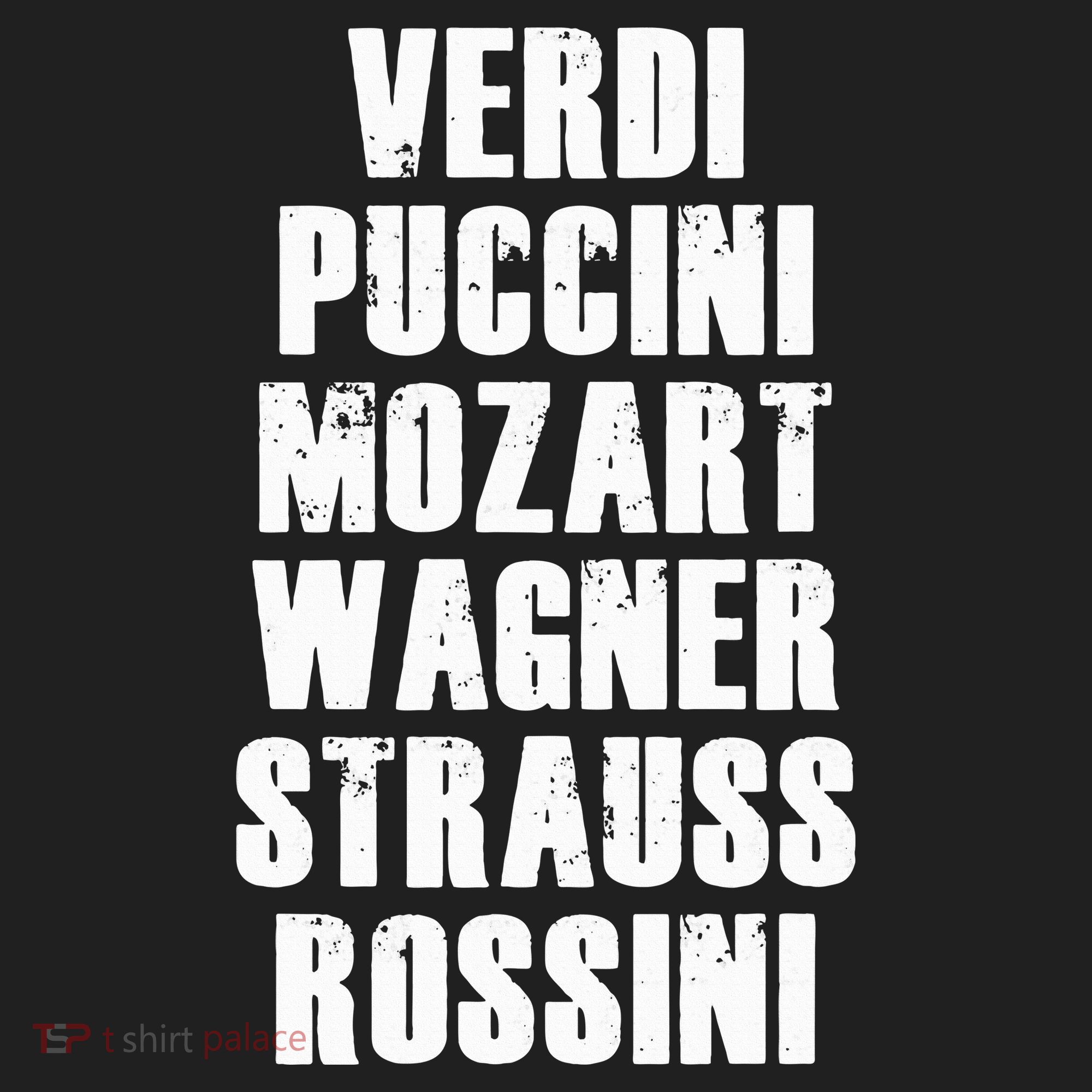 Verdi Puccini Mozart Wagner Strauss Rossini Opera Golf Towel