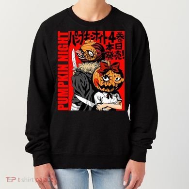 Vintage Pumpkin Night Anime Women's Sweatshirt