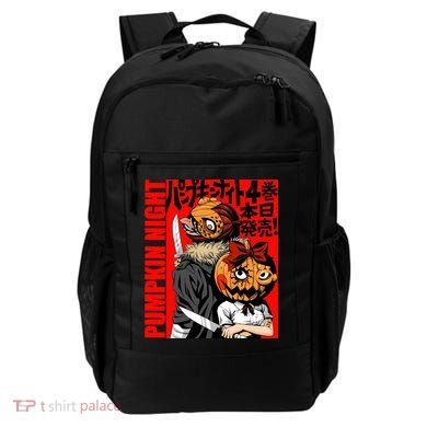 Vintage Pumpkin Night Anime Backpack