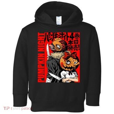 Vintage Pumpkin Night Anime Toddler Hoodie