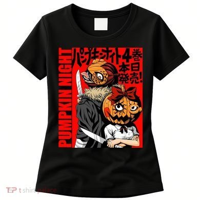 Vintage Pumpkin Night Anime Women's T-Shirt