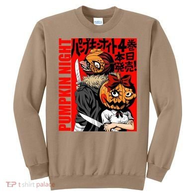 Vintage Pumpkin Night Anime Sweatshirt