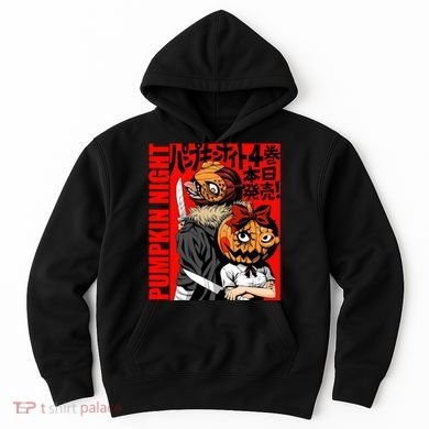 Vintage Pumpkin Night Anime Hoodie