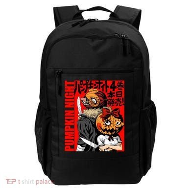 Vintage Pumpkin Night Anime Backpack