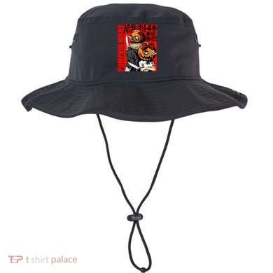 Vintage Pumpkin Night Anime Bucket Hat