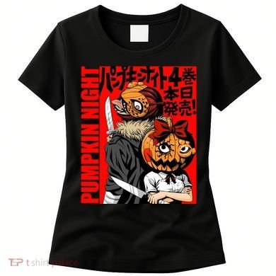 Vintage Pumpkin Night Anime Women's T-Shirt