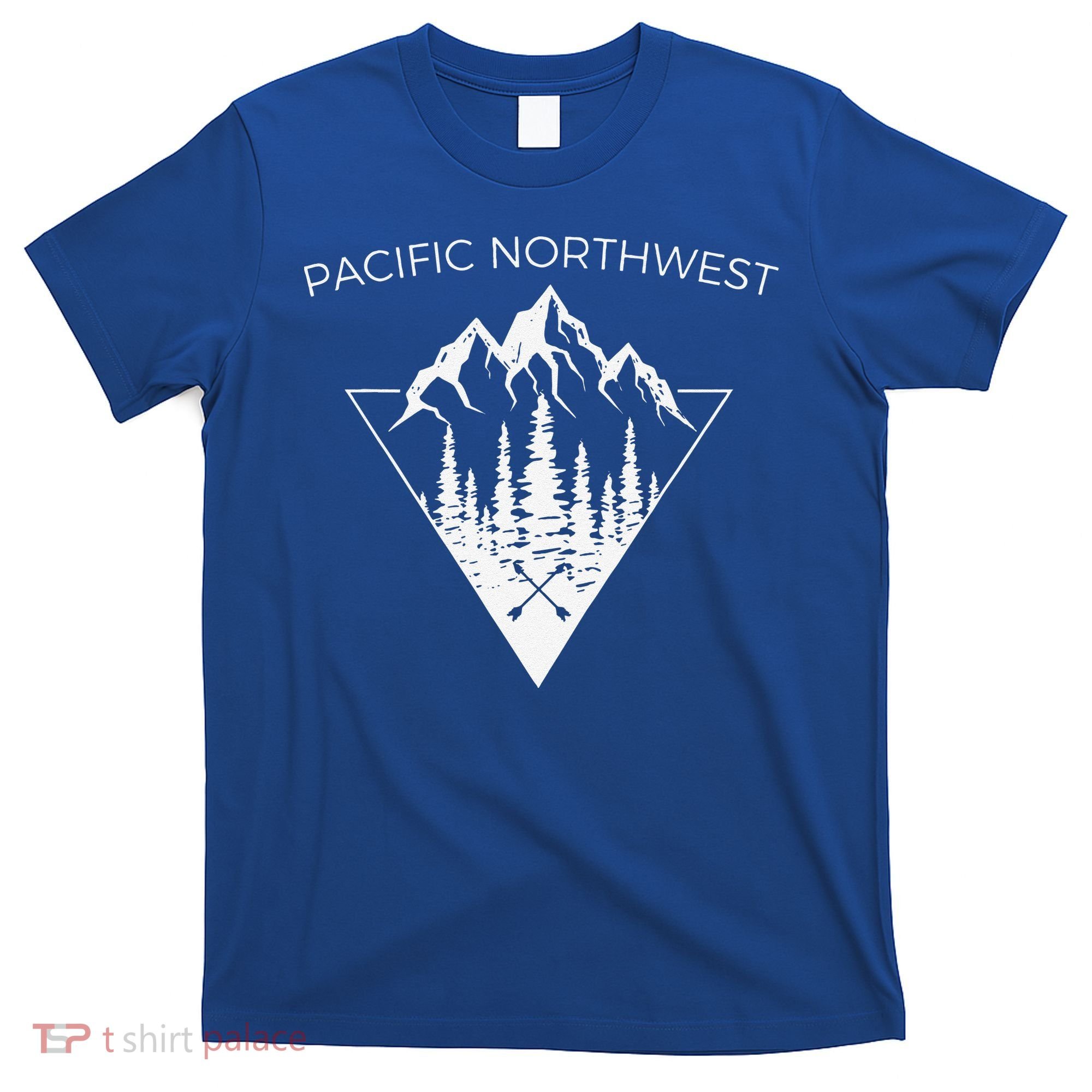 Vintage Pacific Northwest Cool PNW Mountain Trees T-Shirt