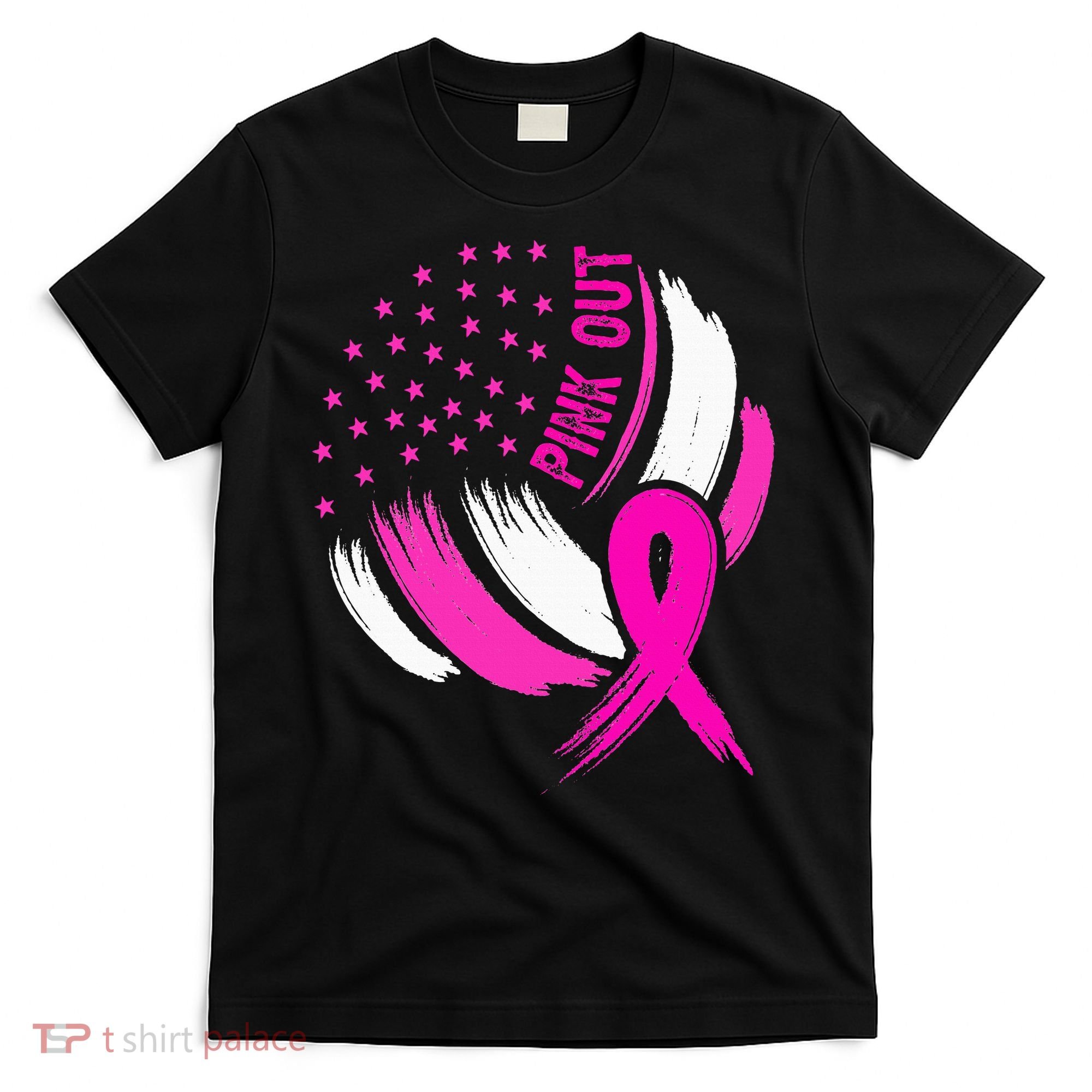 Volleyball P.I.N.K. Out Breast Cancer Awareness Ribbon T-Shirt