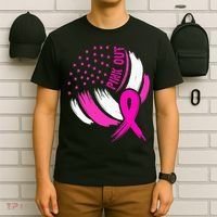 Volleyball P.I.N.K. Out Breast Cancer Awareness Ribbon T-Shirt thumb 6