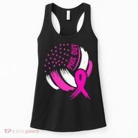 Volleyball P.I.N.K. Out Breast Cancer Awareness Ribbon Women's Tank Top thumb 0