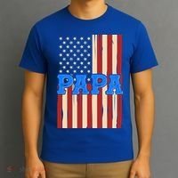 Vintage Papa Patriotic Usa Flag T-Shirt thumb 3