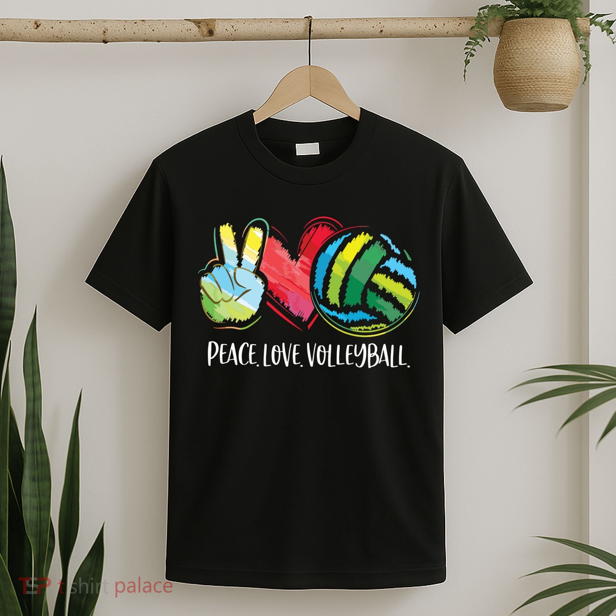 Volleyball Player Peace Love Volleyball T-Shirt