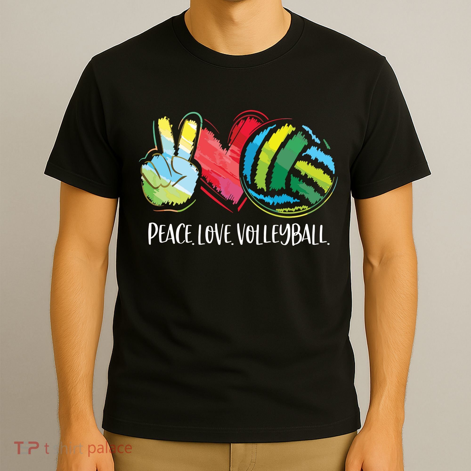 Volleyball Player Peace Love Volleyball T-Shirt