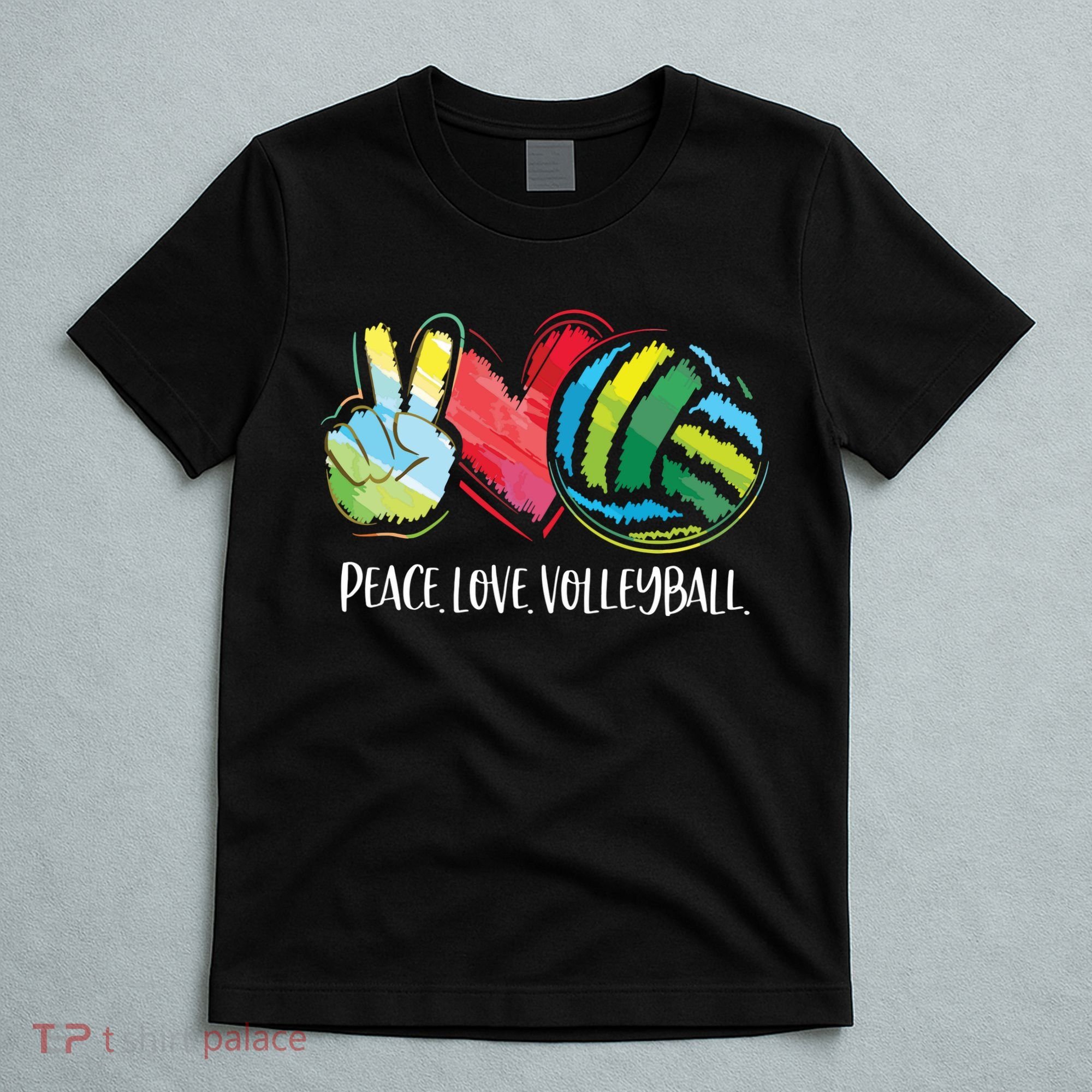 Volleyball Player Peace Love Volleyball T-Shirt