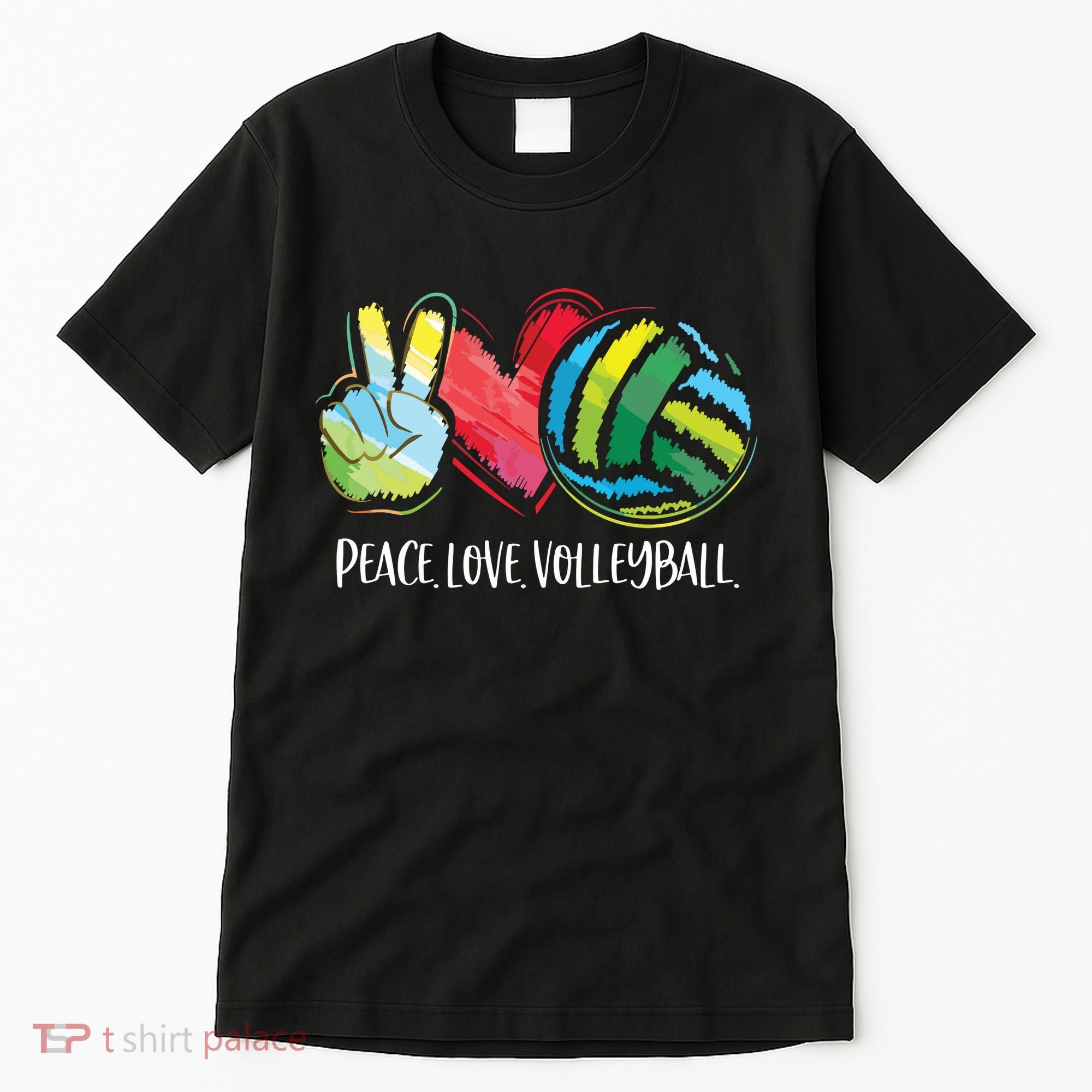 Volleyball Player Peace Love Volleyball Tall T-Shirt