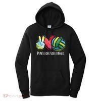 Volleyball Player Peace Love Volleyball Women's Hoodie thumb 0