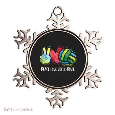 Volleyball Player Peace Love Volleyball Ornament