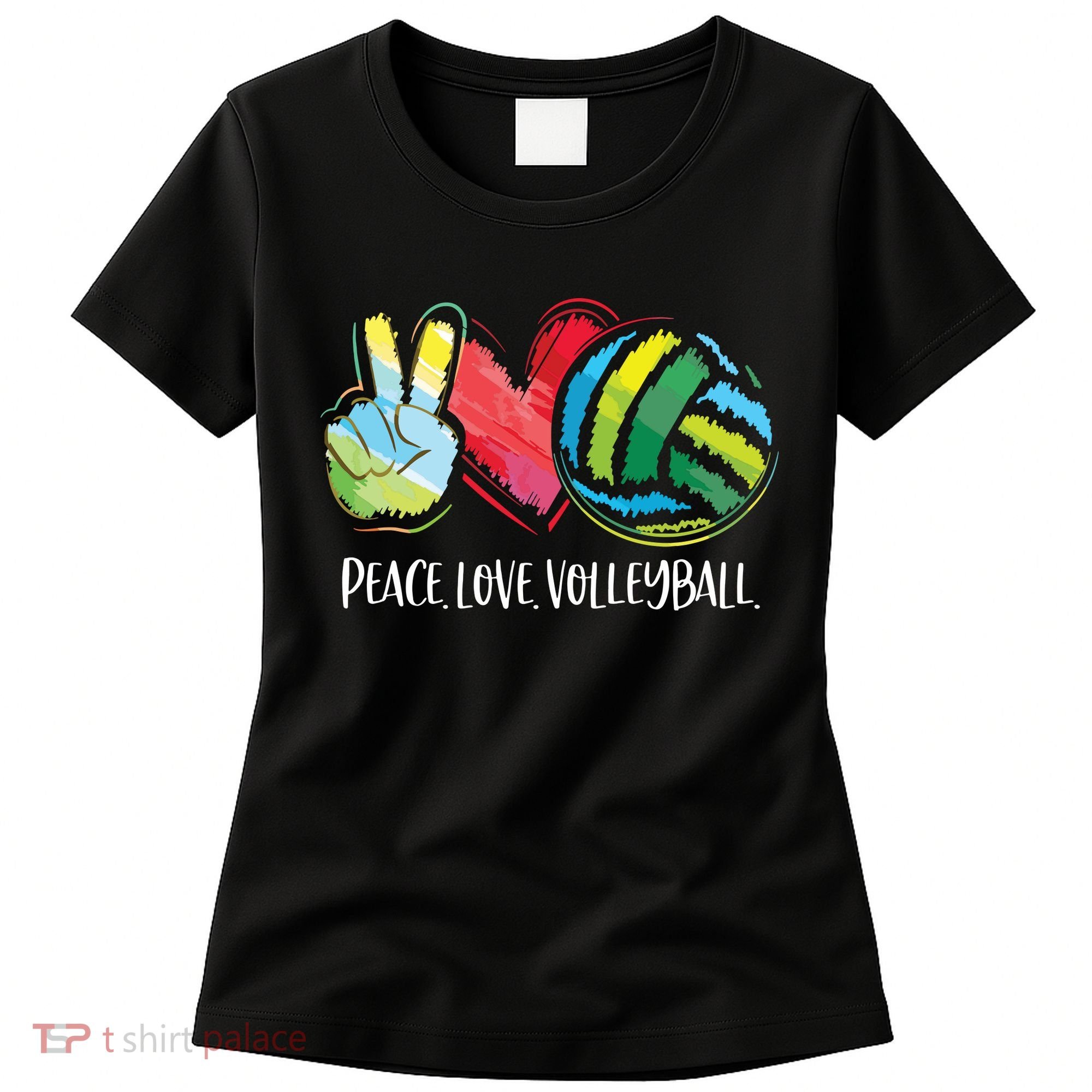 Volleyball Player Peace Love Volleyball Women's T-Shirt