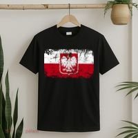 Vintage Polish Poland Polska Flag Distressed T-Shirt thumb 2