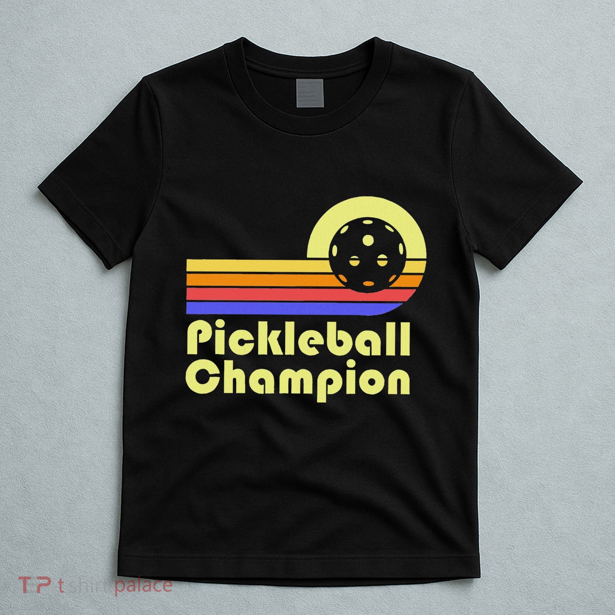 Vintage Pickleball Player Funny Retro Pickleball Champion T-Shirt