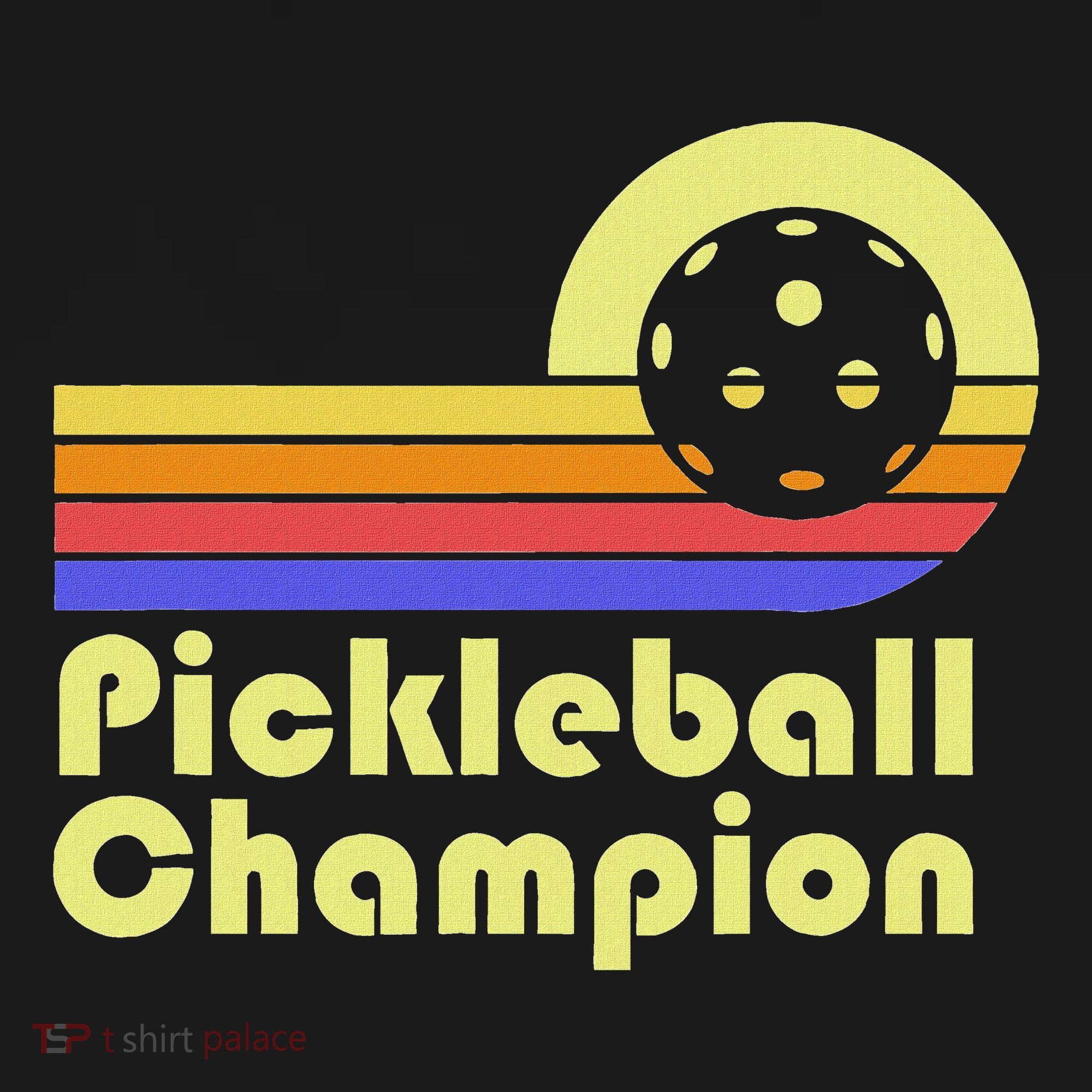 Vintage Pickleball Player Funny Retro Pickleball Champion T-Shirt