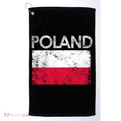 Vintage Poland Polish Flag Pride Gift Golf Towel