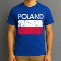 Vintage Poland Polish Flag Pride Gift T-Shirt thumb 3