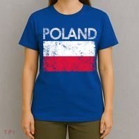 Vintage Poland Polish Flag Pride Gift T-Shirt thumb 4