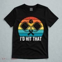 Vintage Pickleball Player Funny I'd Hit That Retro Gift T-Shirt thumb 5