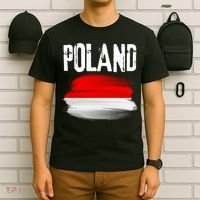 Vintage Poland Polska Polish Flag Souvenir Gift T-Shirt thumb 6