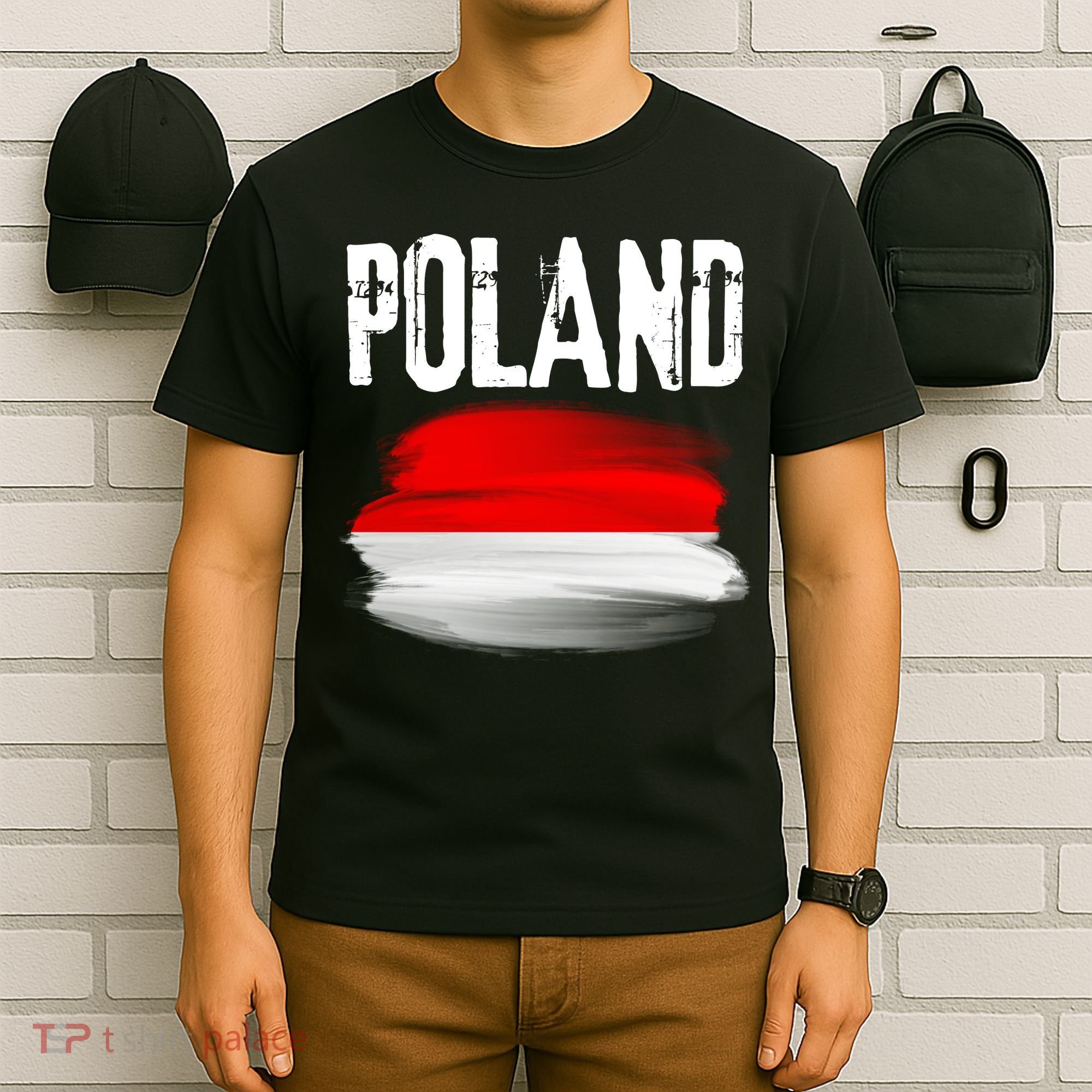 Vintage Poland Polska Polish Flag Souvenir Gift T-Shirt