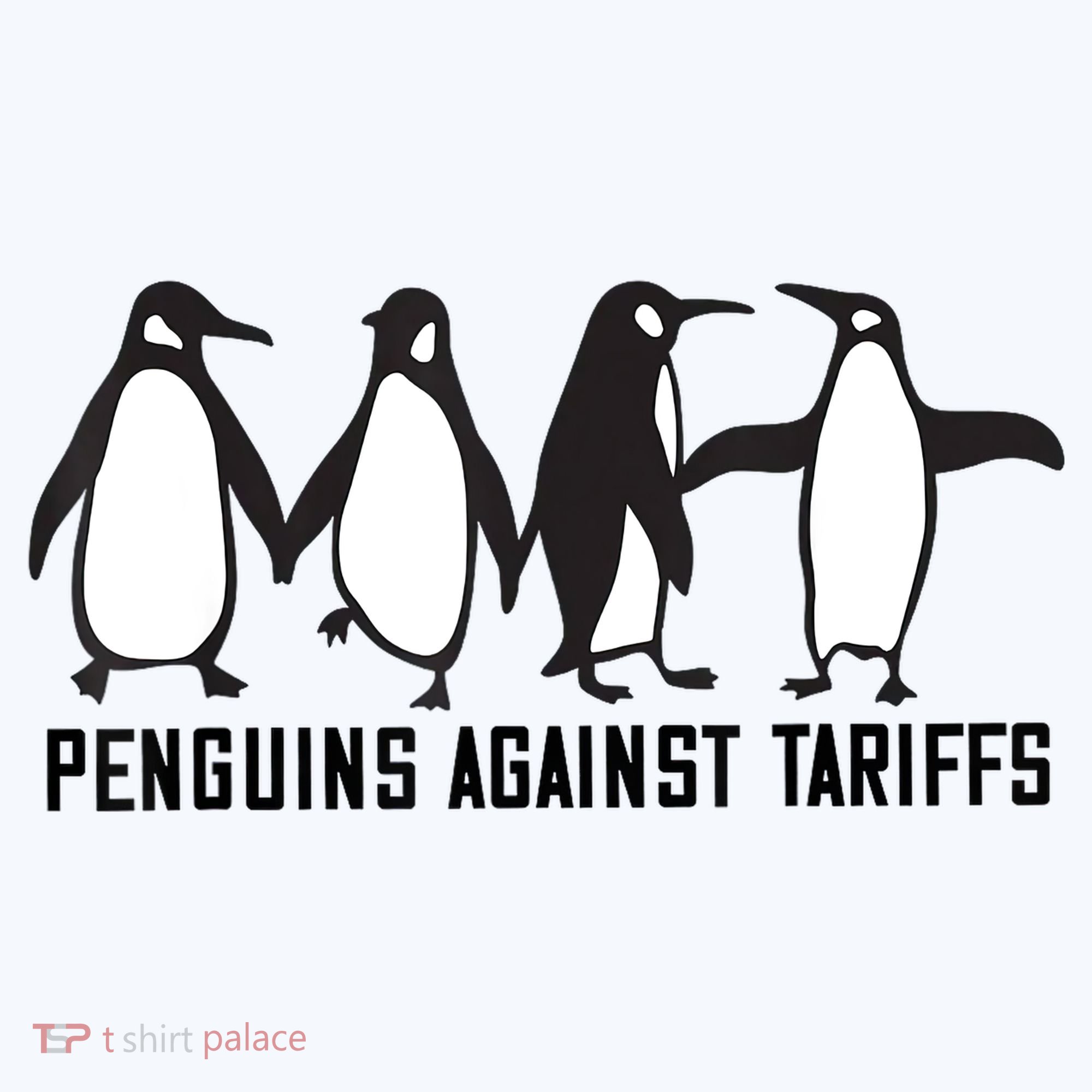 Vintage Penguins Protest Against Funny Penguins Tariffs  Beanie