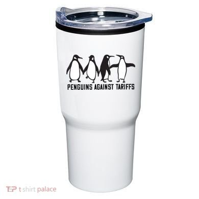 Vintage Penguins Protest Against Funny Penguins Tariffs  Tumbler