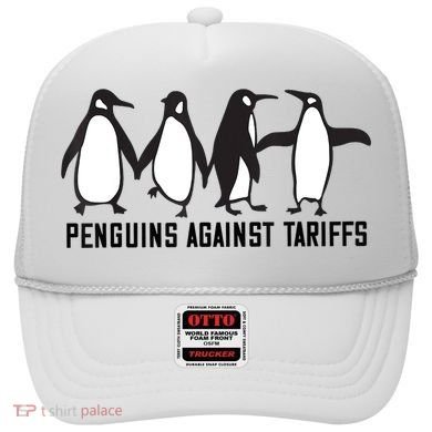 Vintage Penguins Protest Against Funny Penguins Tariffs  Hat