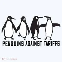 Vintage Penguins Protest Against Funny Penguins Tariffs  Toddler T-Shirt thumb 4