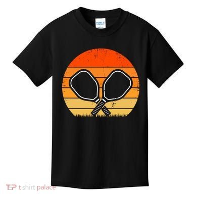 Vintage Pickleball Paddle Gift For Pickleball Player Kids T-Shirt