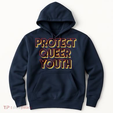 Vintage Protect Queer Rainbow LGBT Rights Pride Hoodie
