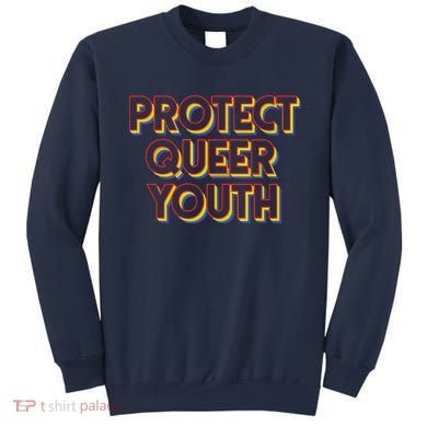 Vintage Protect Queer Rainbow LGBT Rights Pride Sweatshirt