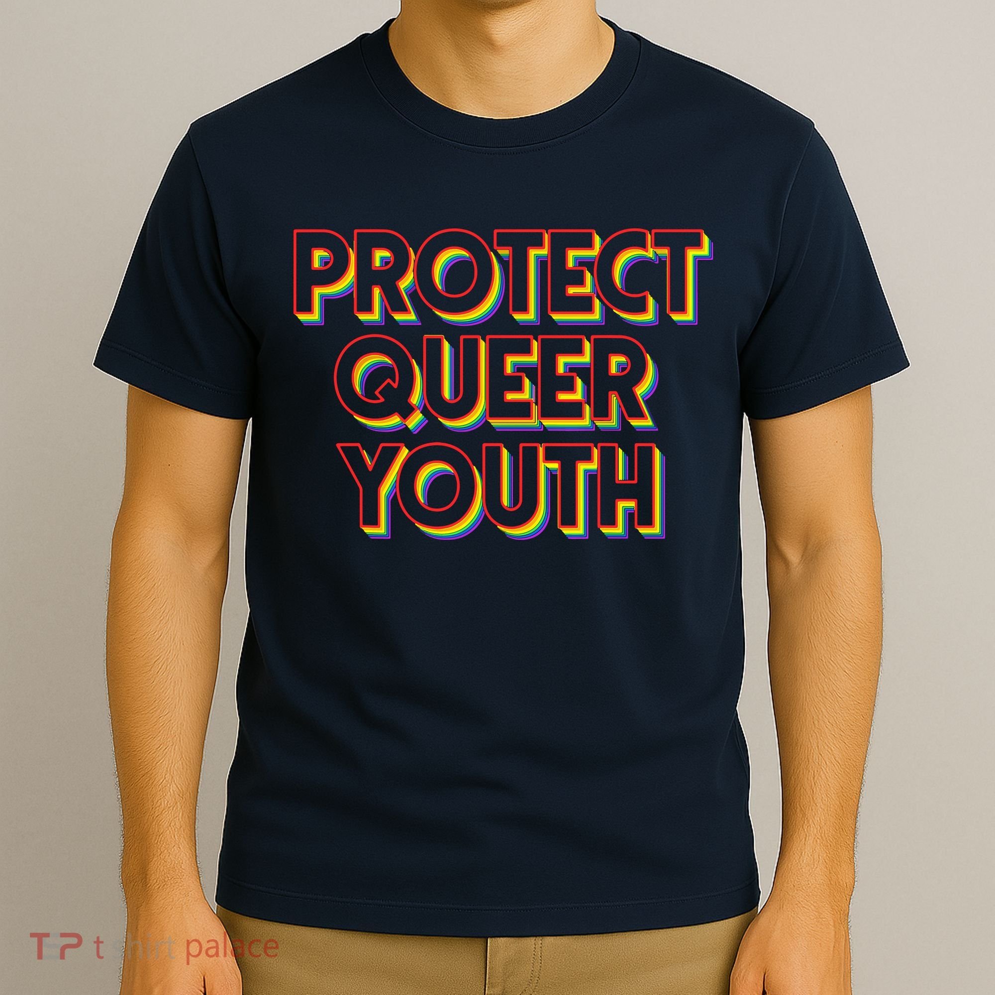 Vintage Protect Queer Rainbow LGBT Rights Pride T-Shirt